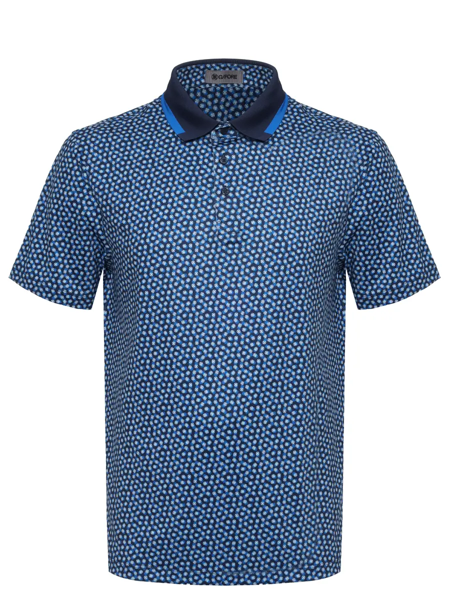 Поло с принтом GFORE GMP000086 Синий 
