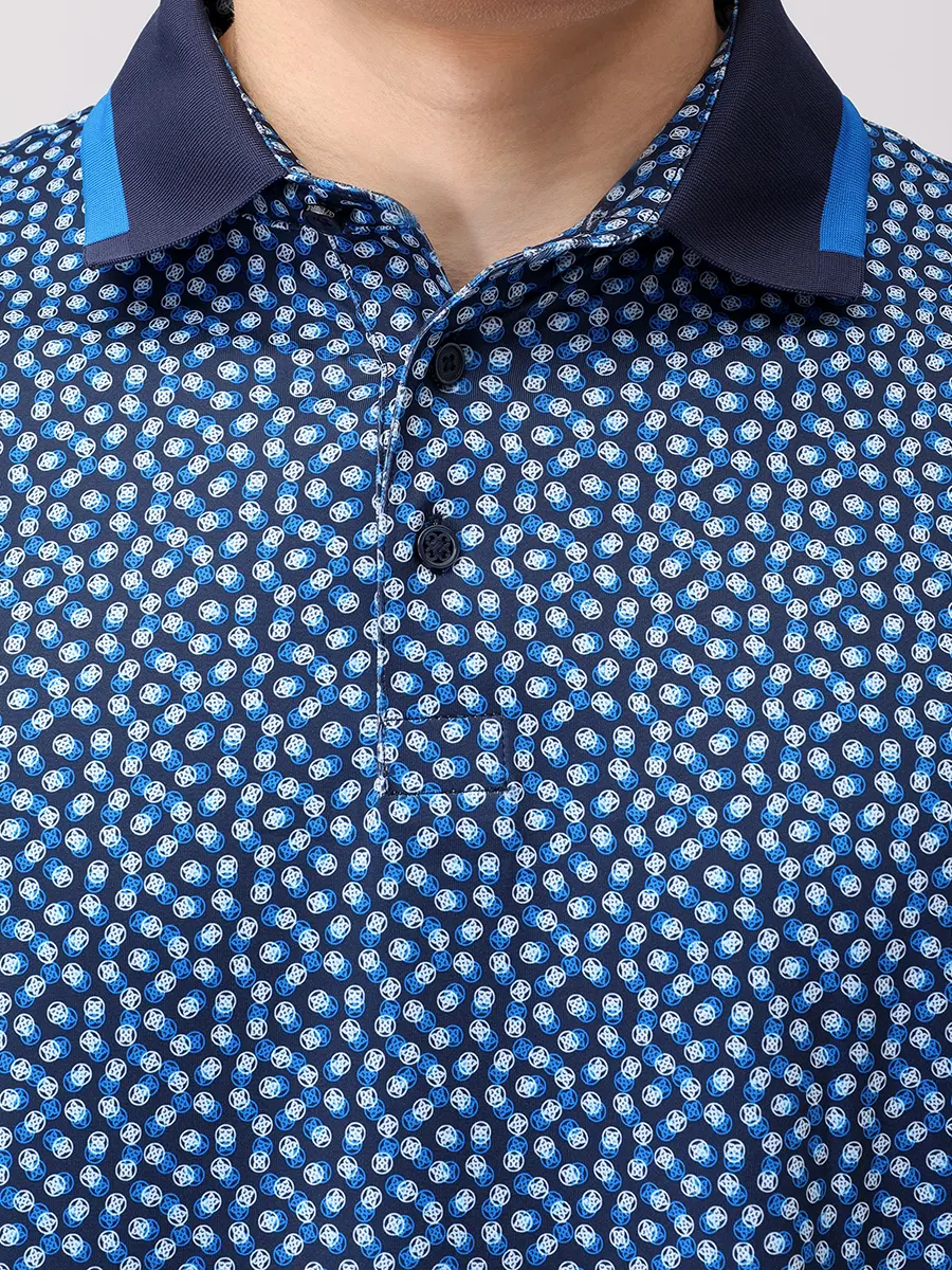 Поло с принтом GFORE GMP000086 Синий  Фото 5