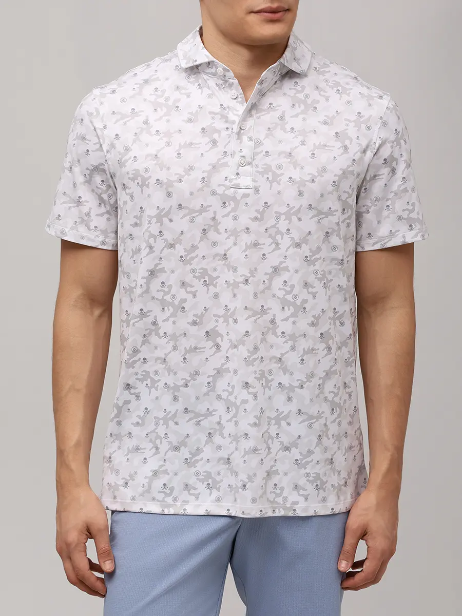 Поло с принтом GFORE GMP000001 Белый  Фото 4