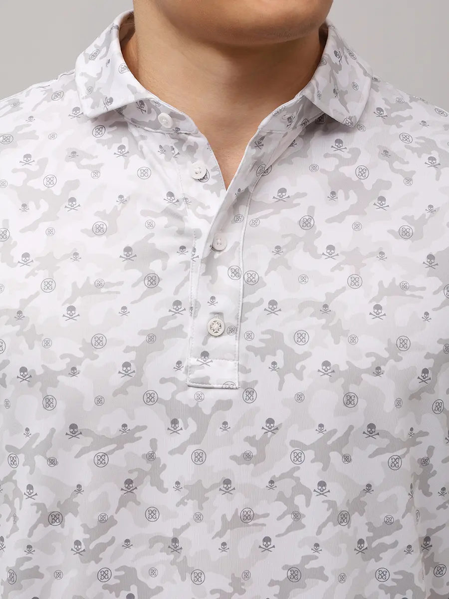 Поло с принтом GFORE GMP000001 Белый  Фото 5