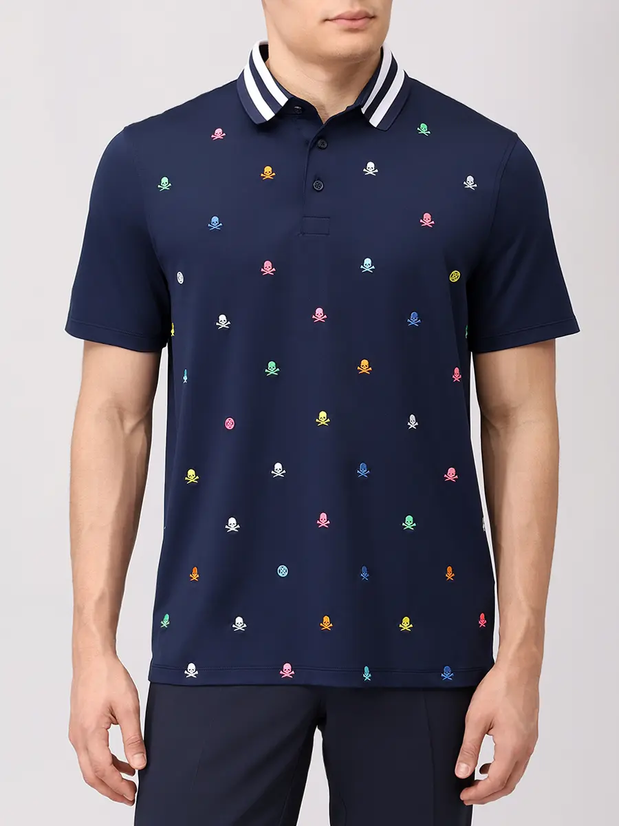 Поло с принтом GFORE GMP000094 Синий  Фото 4