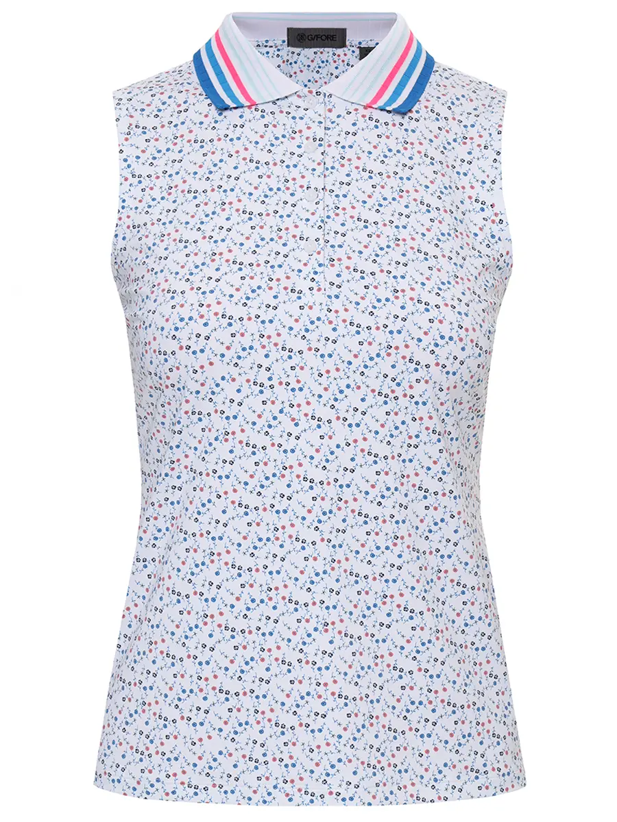 Поло с принтом GFORE GLP000073 Белый 