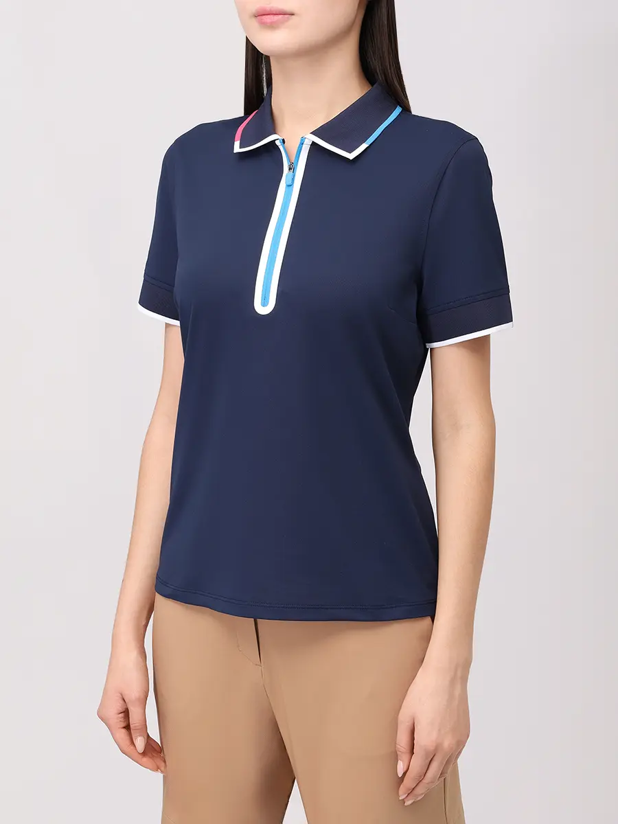 Поло однотонное GFORE GLP000040 Синий  Фото 4