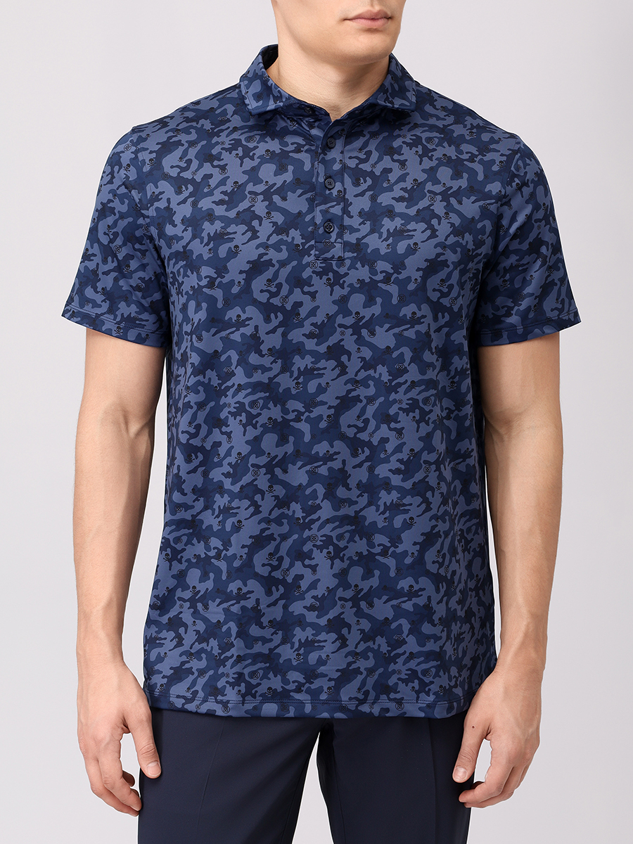 Поло с принтом GFORE GMP000001 Синий  Фото 4