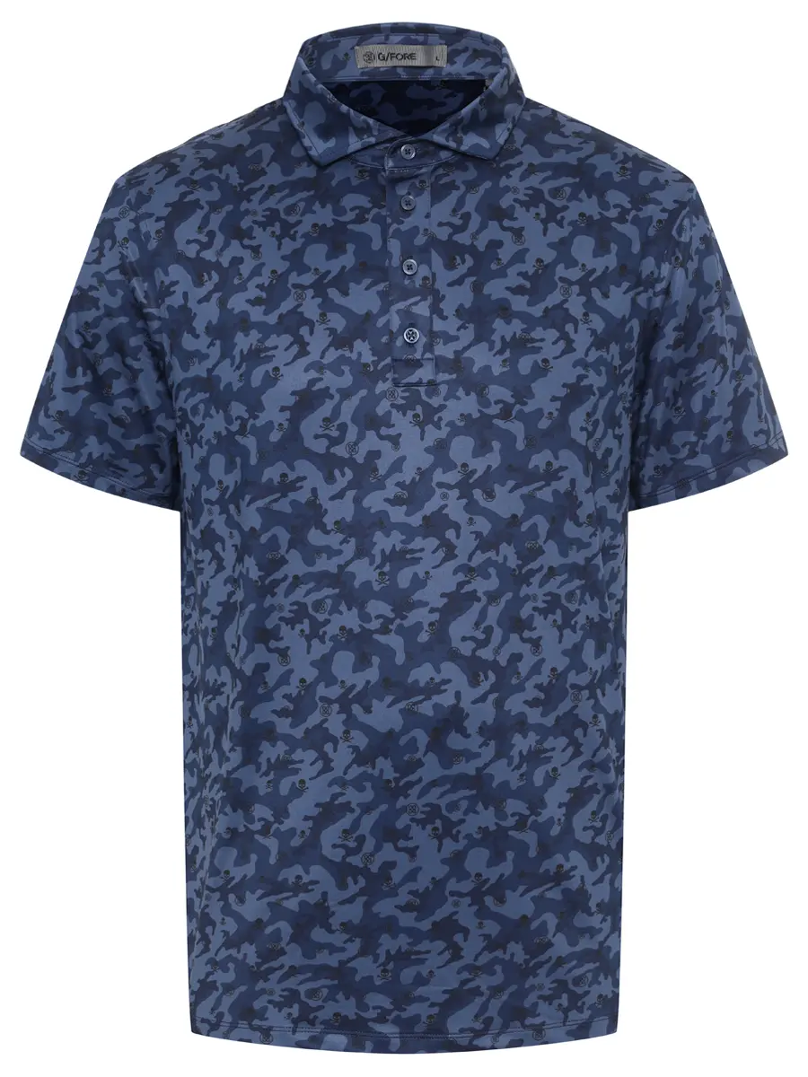 Поло с принтом GFORE GMP000001 Синий 