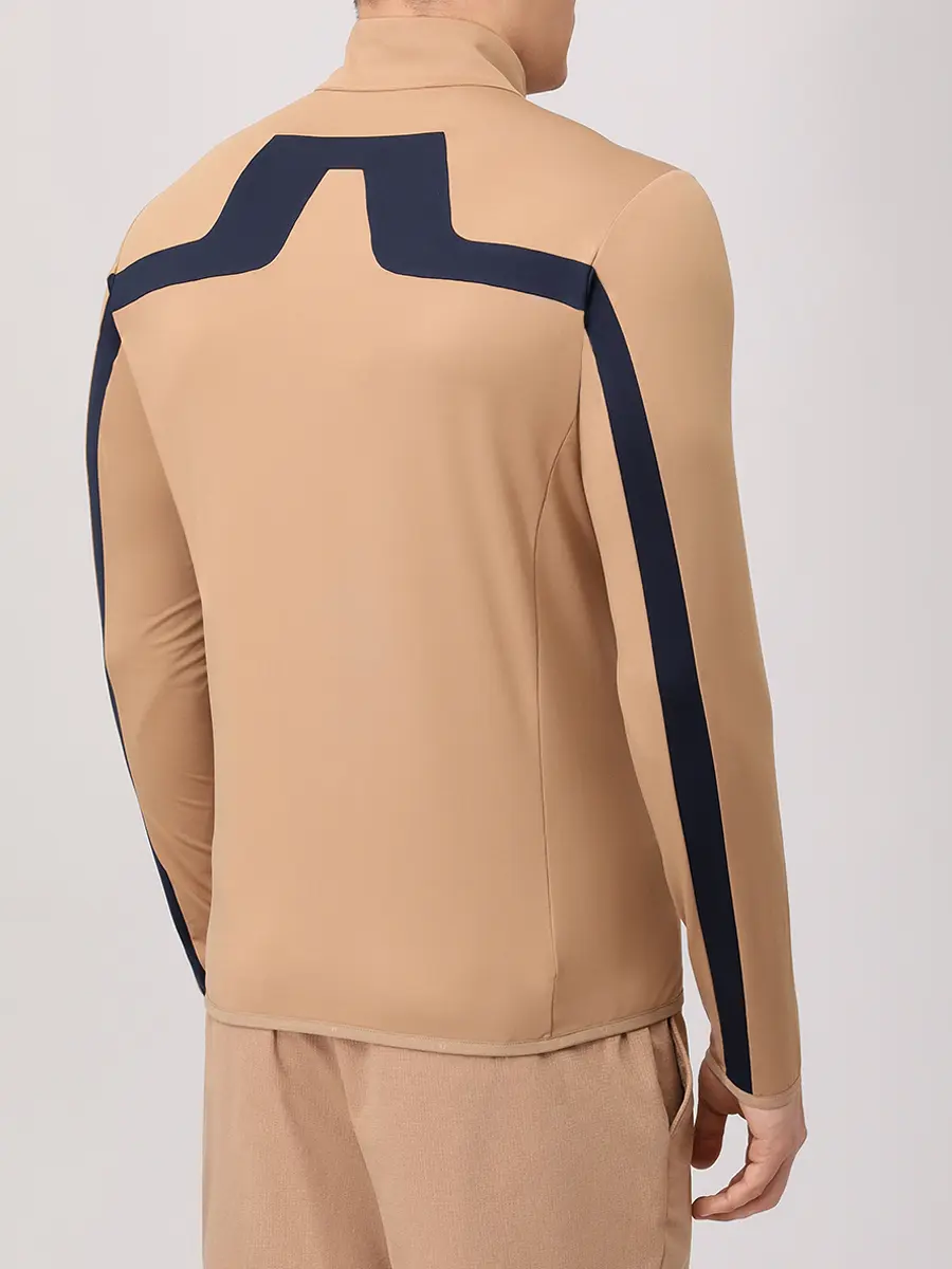 Олимпийка с логотипом J.LINDEBERG GMJS11957/E376 Бежевый  Фото 3