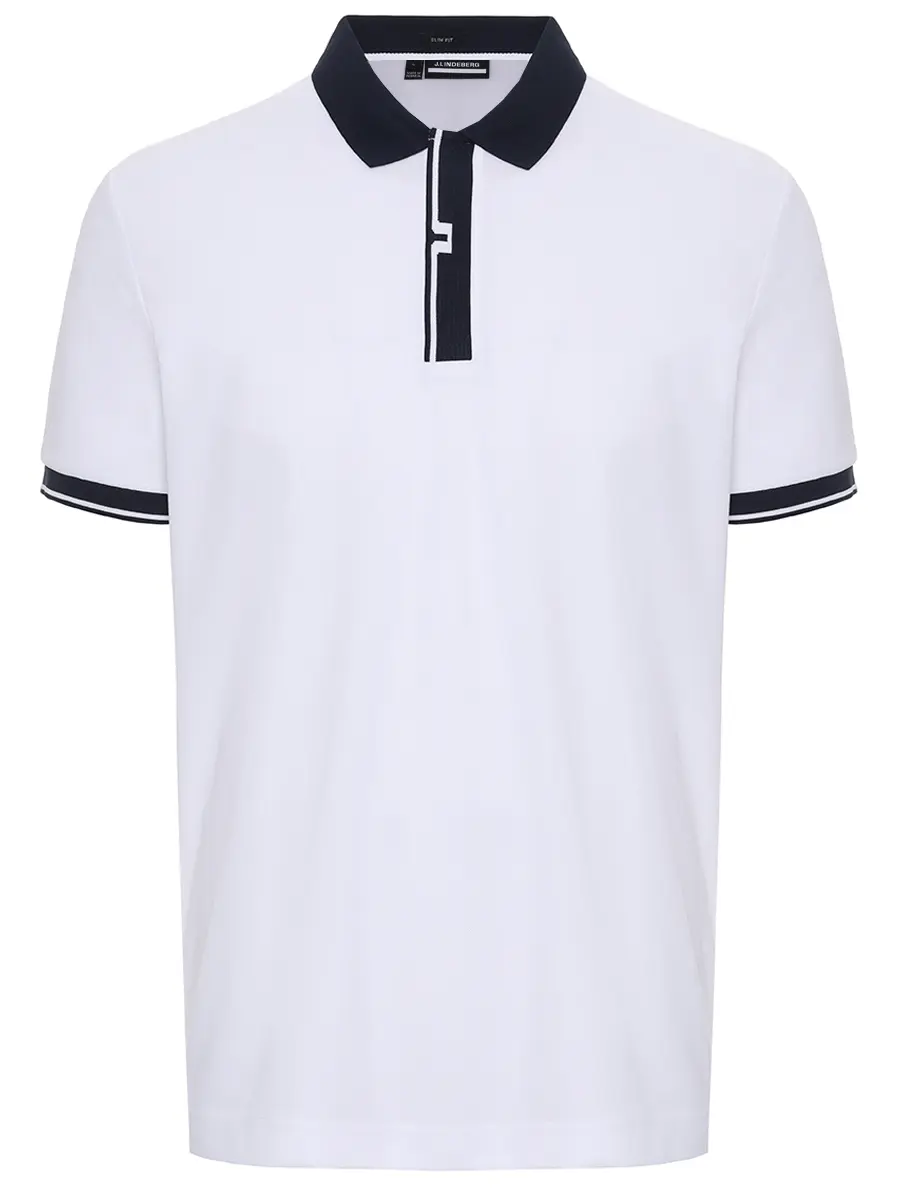 Поло с логотипом J.LINDEBERG GMJT12492/0000 Белый 