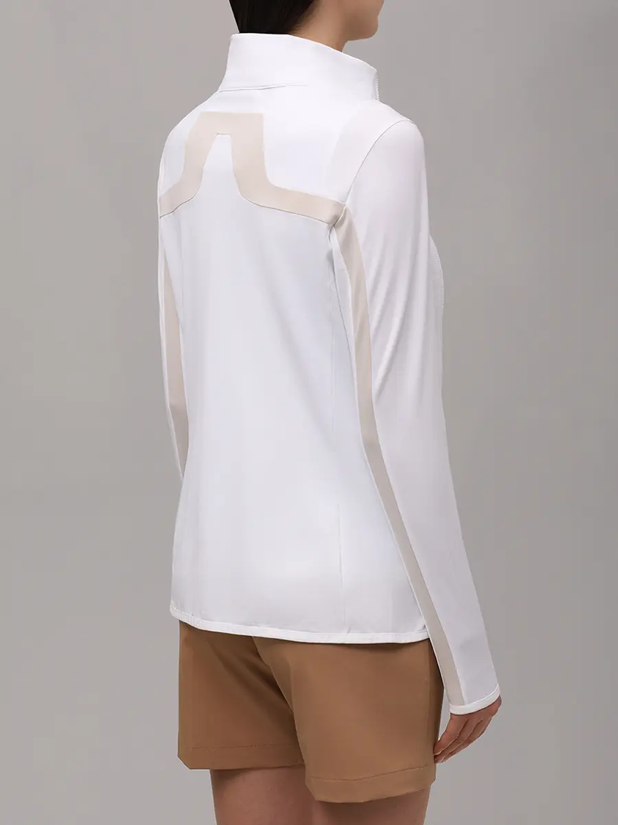 Олимпийка с логотипом J.LINDEBERG GWJS12051/0000 Белый  Фото 3