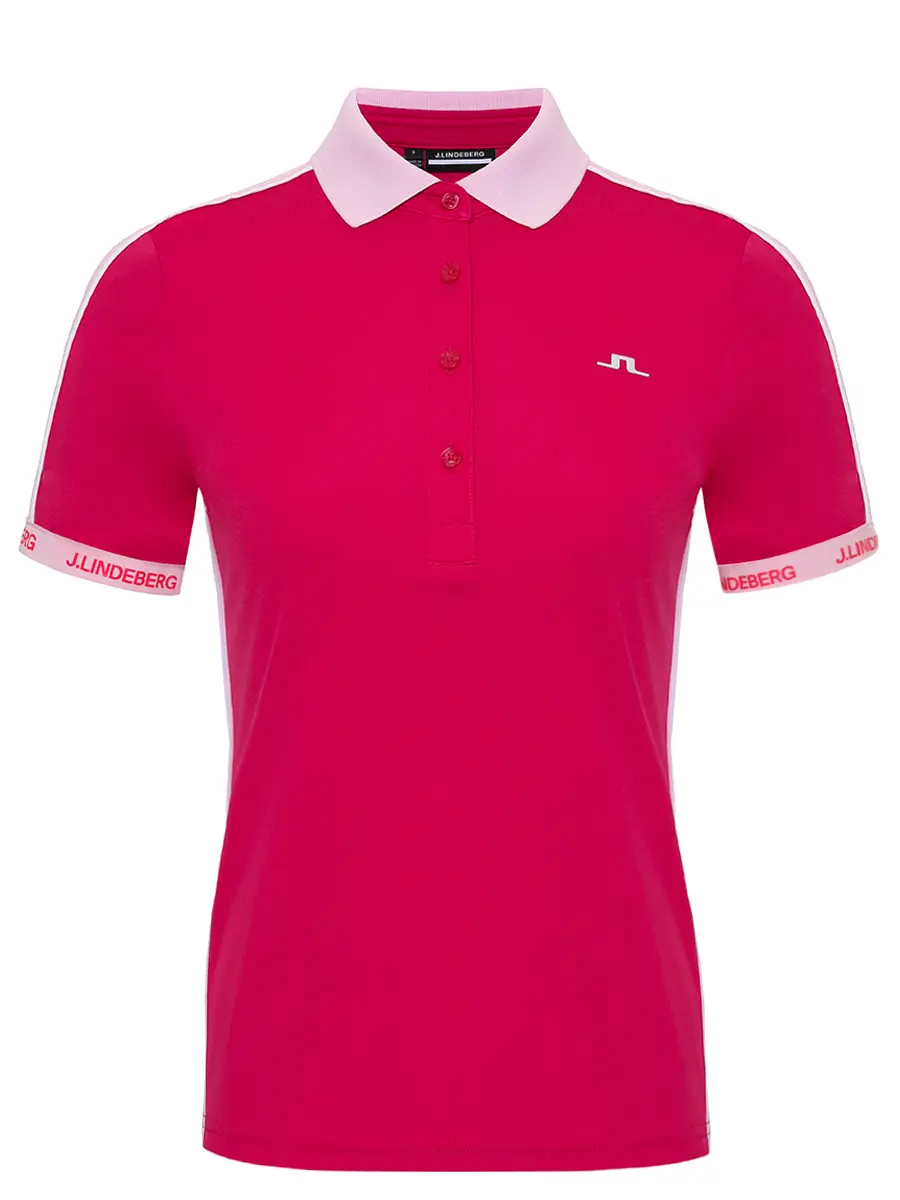 Поло с логотипом J.LINDEBERG GWJT12494/Q113 Розовый 