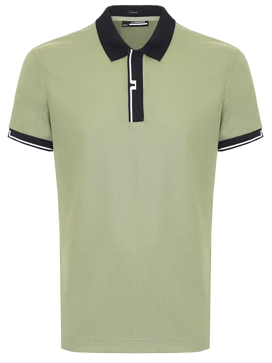 Поло с логотипом J.LINDEBERG GMJT12492/M311 Зеленый 