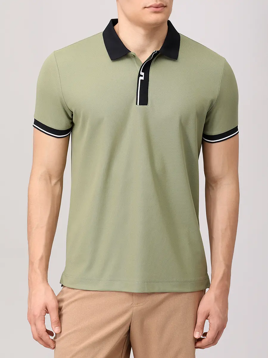 Поло с логотипом J.LINDEBERG GMJT12492/M311 Зеленый  Фото 4