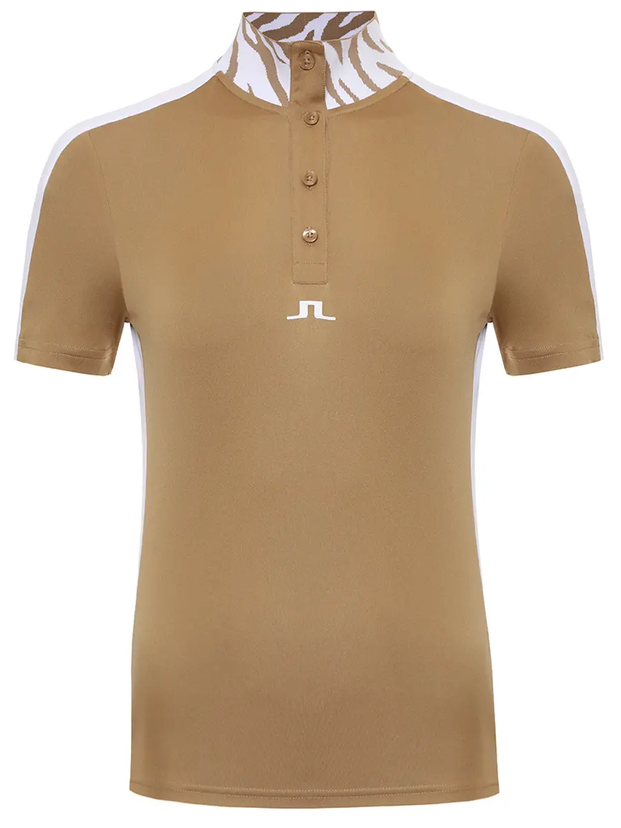 Поло с принтом J.LINDEBERG GWJT11793/E376 Коричневый 