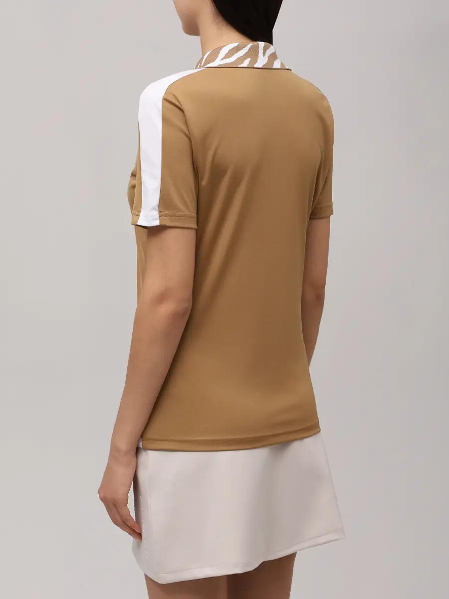 Поло с принтом J.LINDEBERG GWJT11793/E376 Коричневый  Фото 3