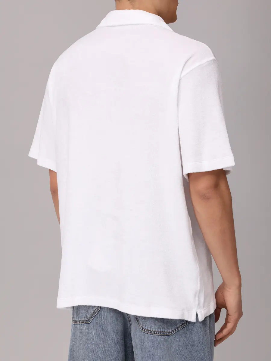 Рубашка хлопковая PRADA UJN850SWMO16JK F0009+ Белый  Фото 3