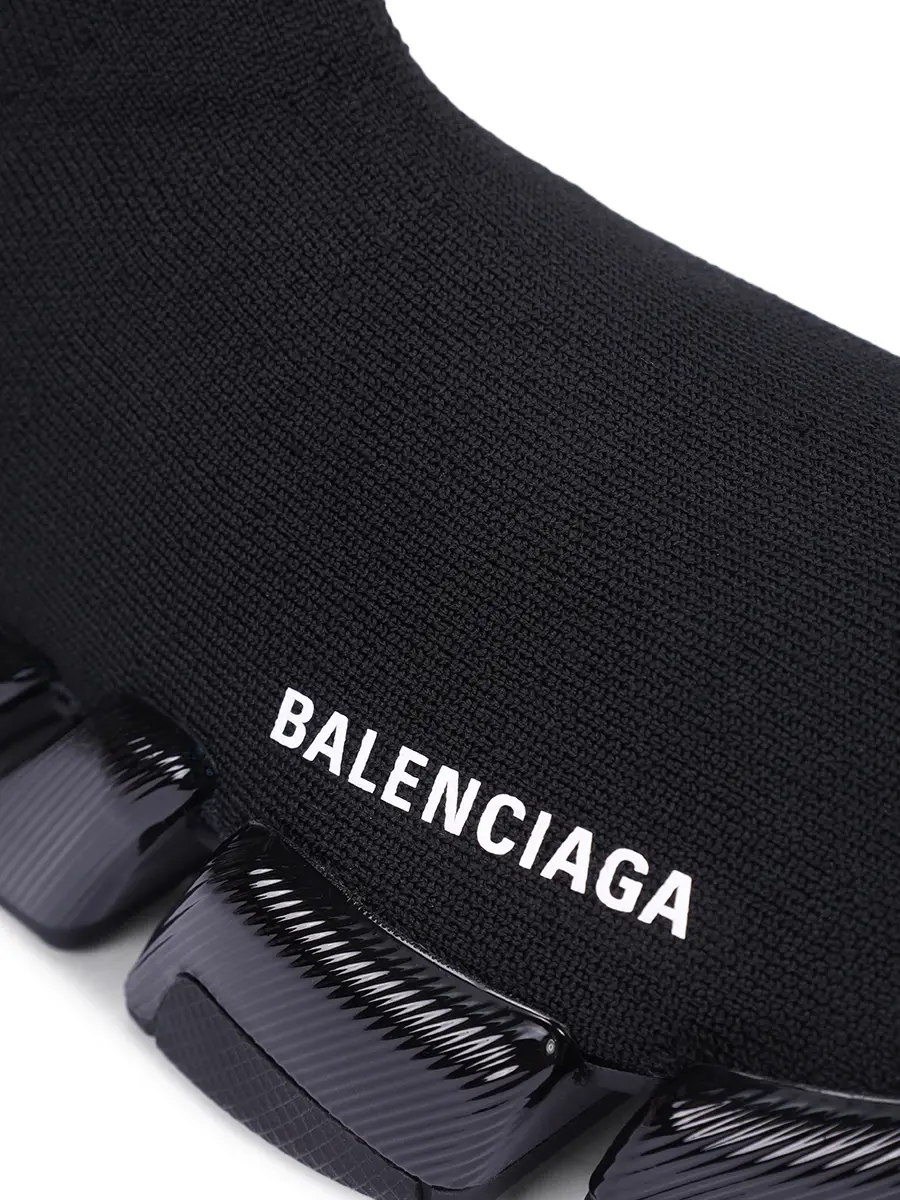 Кроссовки текстильные Speed 2.0 BALENCIAGA 617196W2DC3 1000 Черный  Фото 5