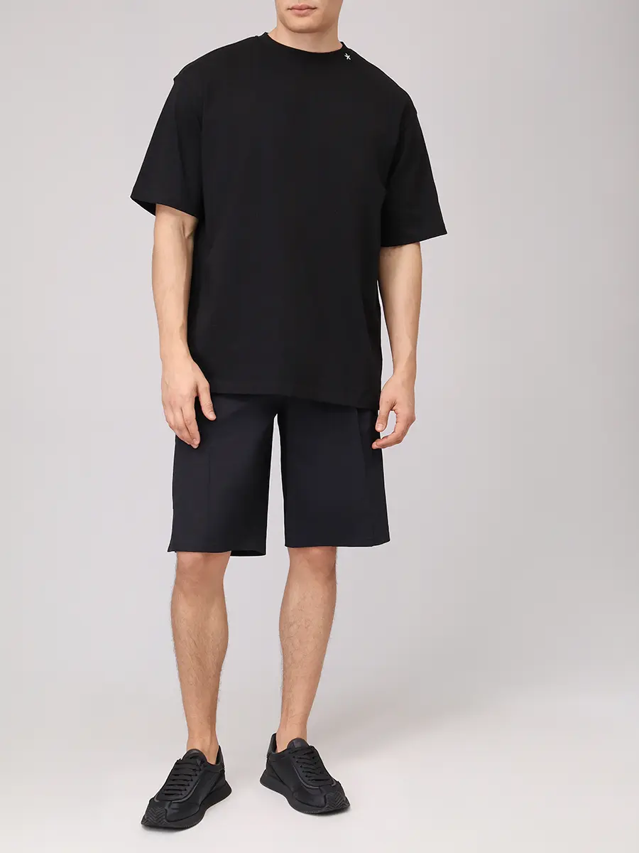 Шорты хлопковые DOLCE & GABBANA GP0Y4TFUFNV N0000 Черный  Фото 2