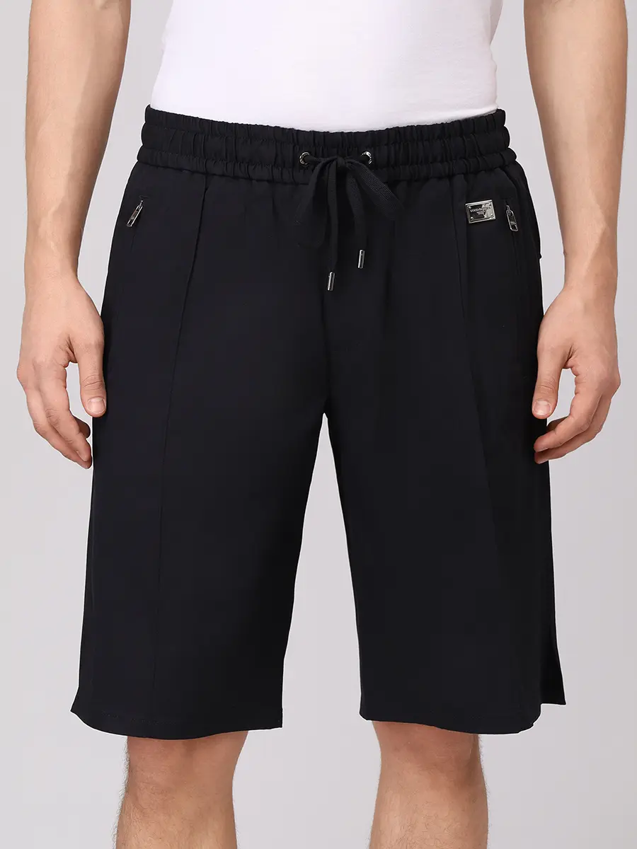 Шорты хлопковые DOLCE & GABBANA GP0Y4TFUFNV N0000 Черный  Фото 4