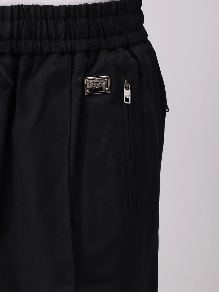 Шорты хлопковые DOLCE & GABBANA GP0Y4TFUFNV N0000 Черный  Фото 5