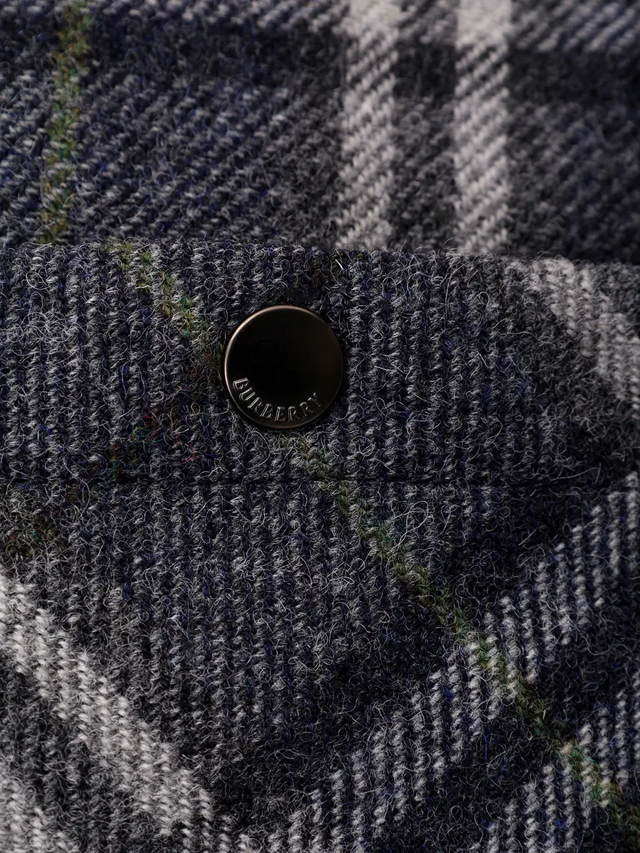 Куртка шерстяная BURBERRY 8102224 A5924 Клетка  Фото 6