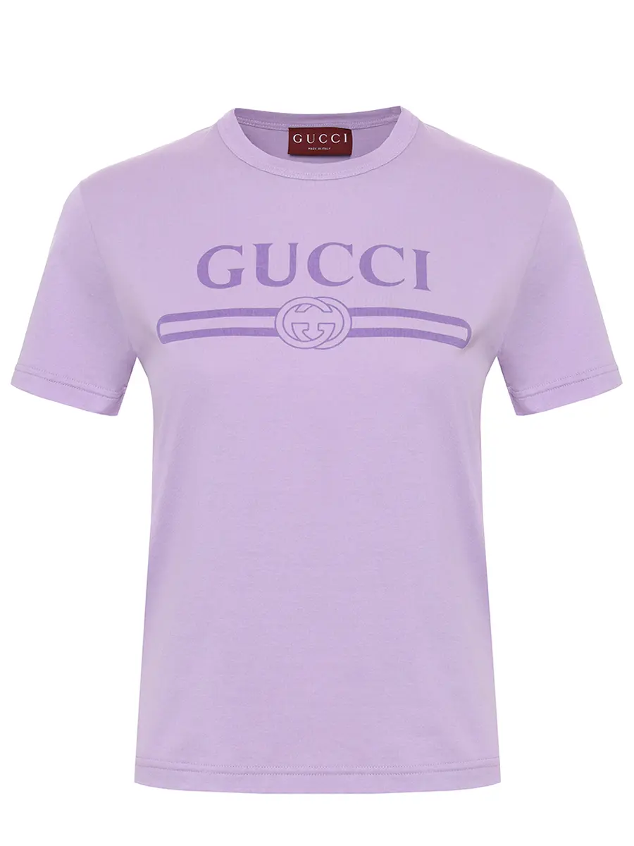 Футболка хлопковая GUCCI 805285XJG5U5959 Принт 
