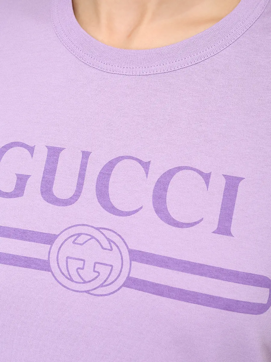Футболка хлопковая GUCCI 805285XJG5U5959 Принт  Фото 5