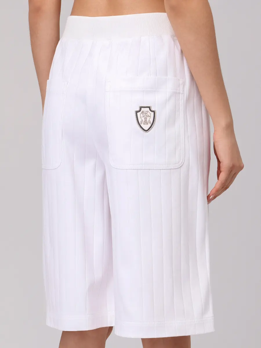 Шорты хлопковые BRUNELLO CUCINELLI ML921P8875 C159+ Белый  Фото 3