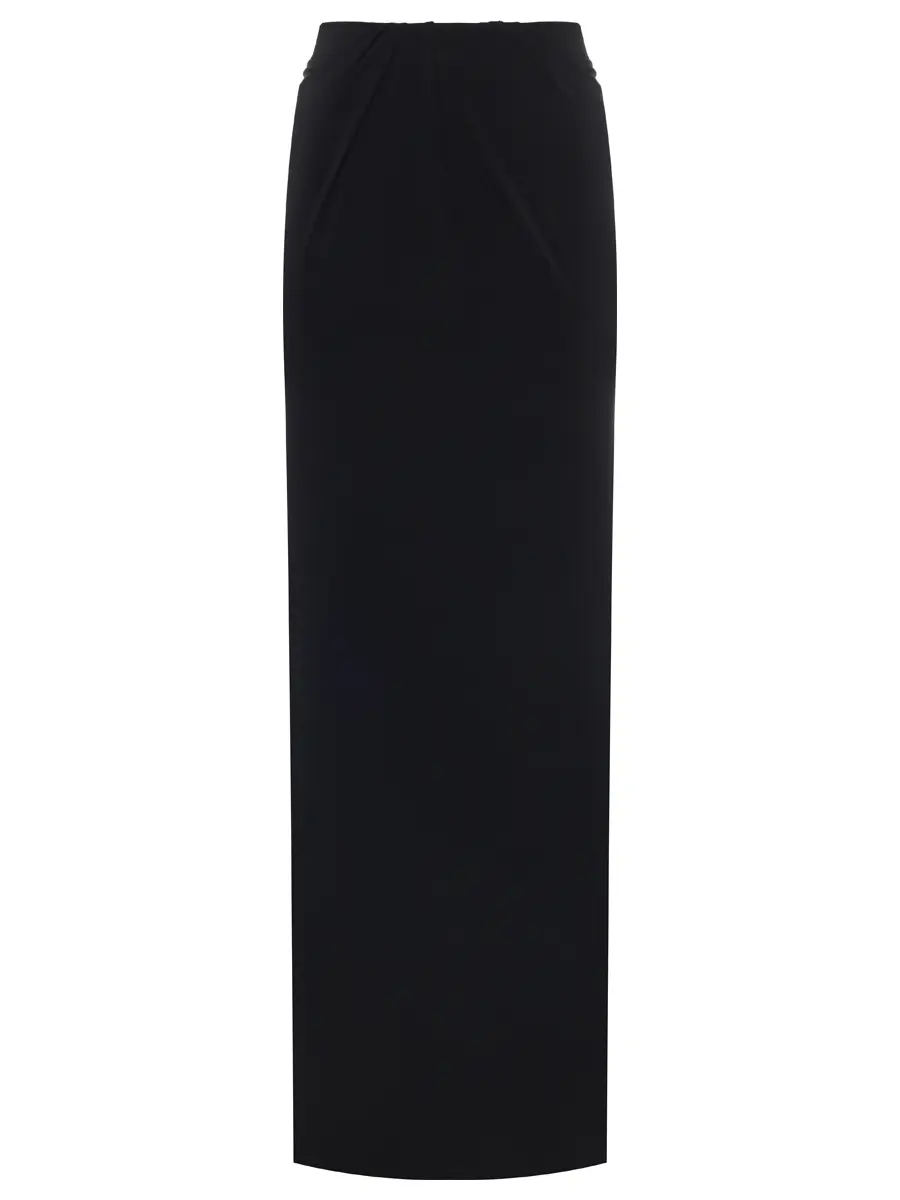 Юбка из вискозы JACQUEMUS 251SK0812381 990 Черный 