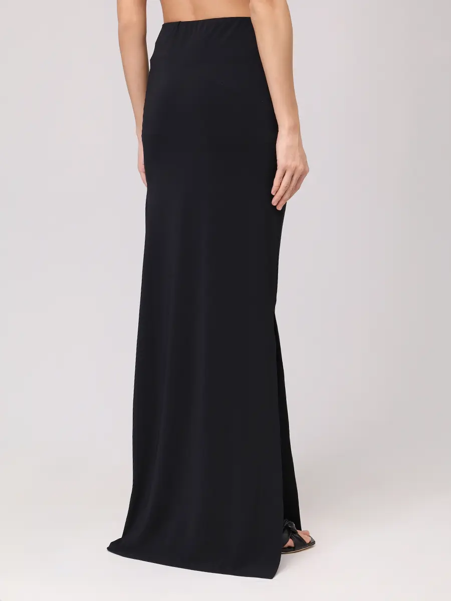 Юбка из вискозы JACQUEMUS 251SK0812381 990 Черный  Фото 3