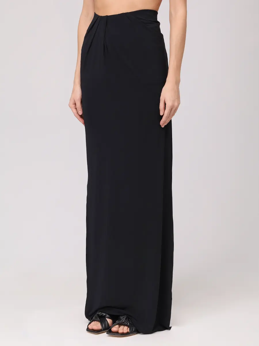 Юбка из вискозы JACQUEMUS 251SK0812381 990 Черный  Фото 4