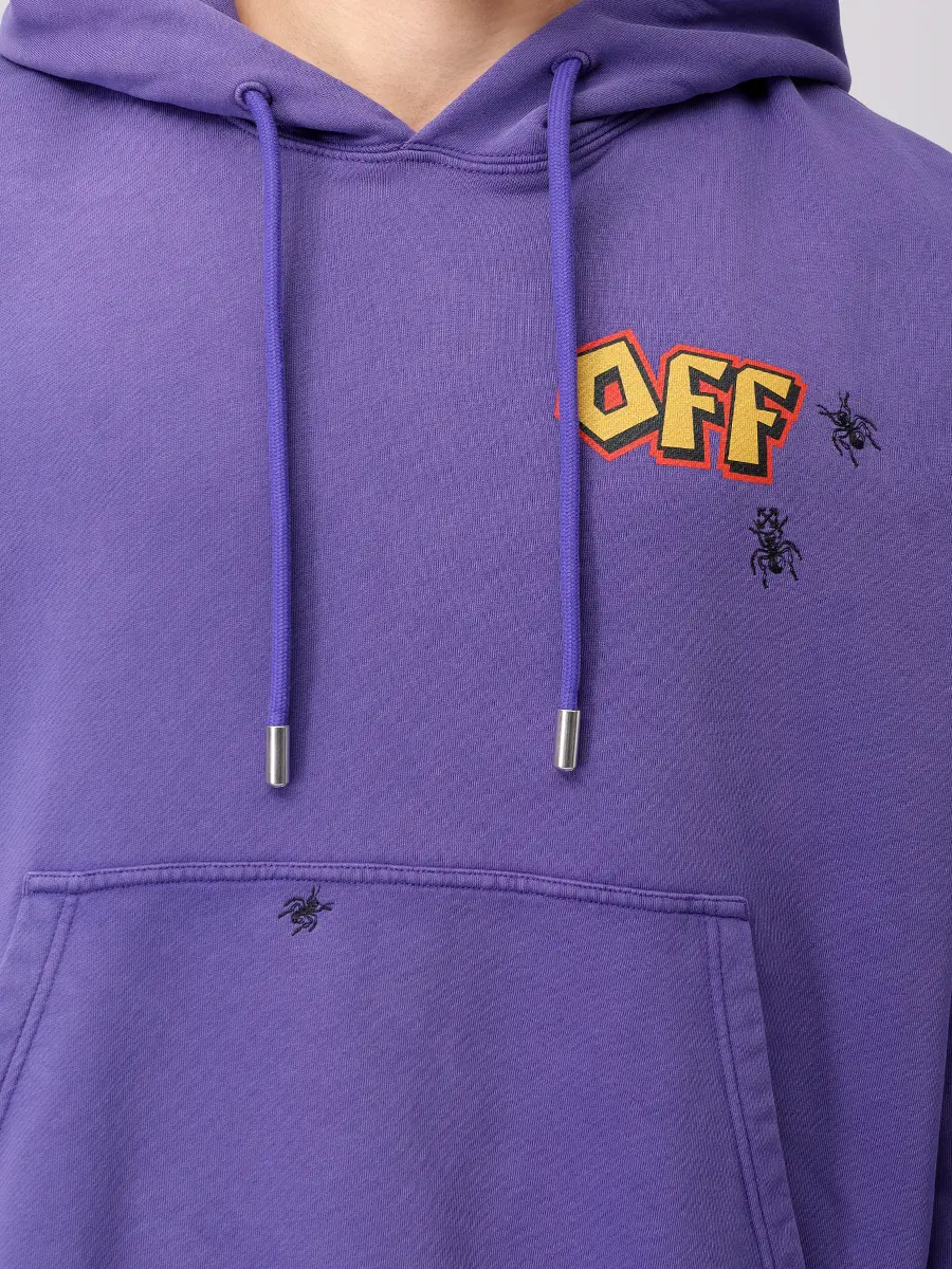 Худи хлопковое OFF-WHITE OMBB085S25FLE00E3715 Принт  Фото 5