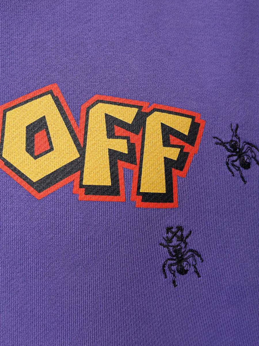 Худи хлопковое OFF-WHITE OMBB085S25FLE00E3715 Принт  Фото 6