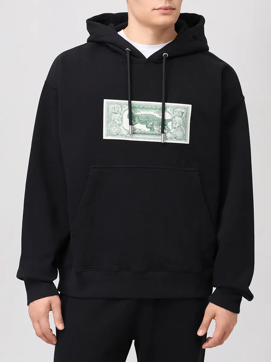 Худи хлопковое OFF-WHITE OMBB085S25FLE00H1058 Принт  Фото 4