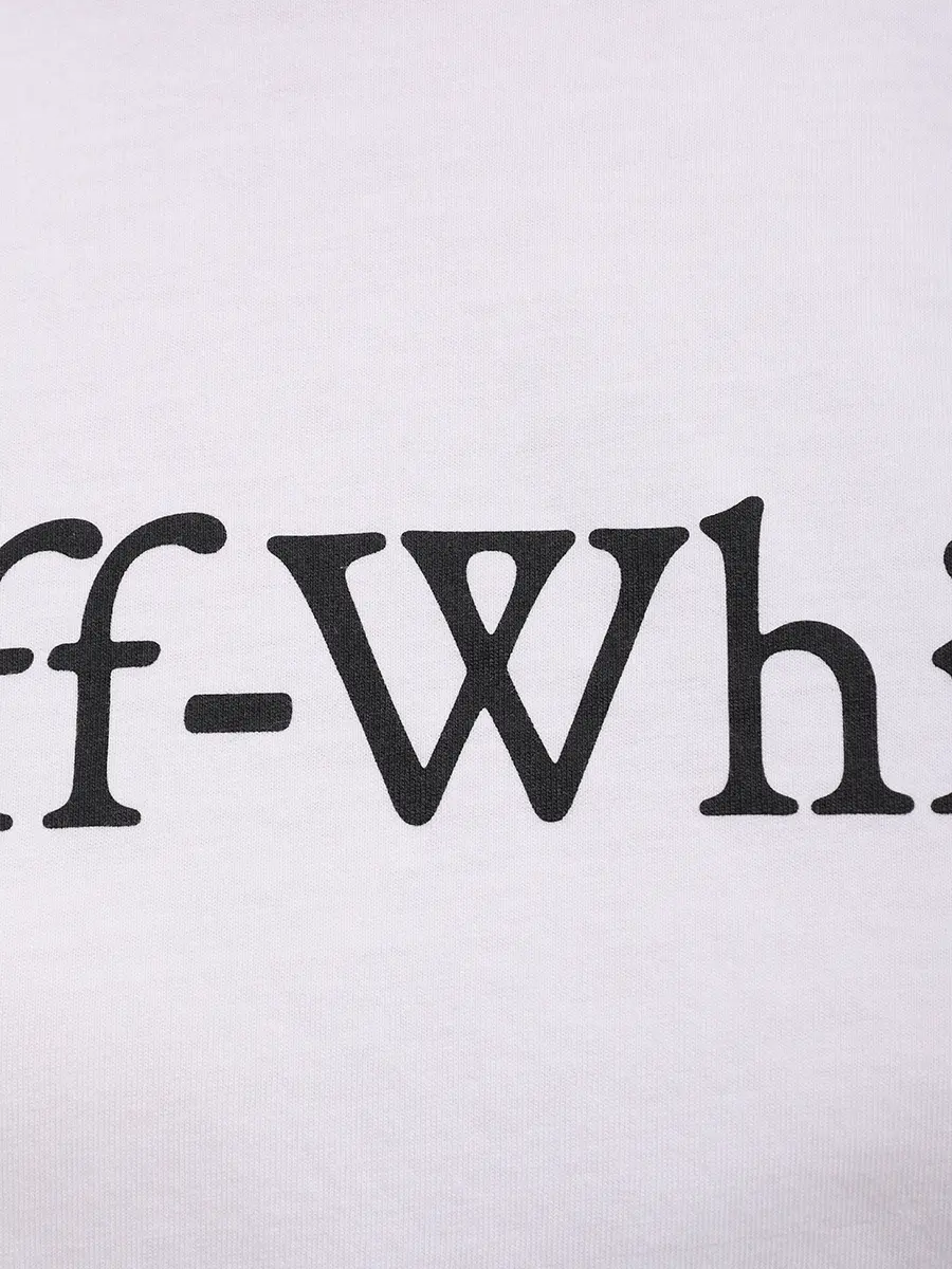 Футболка хлопковая OFF-WHITE OWAA090C99JER0040110 Белый  Фото 6
