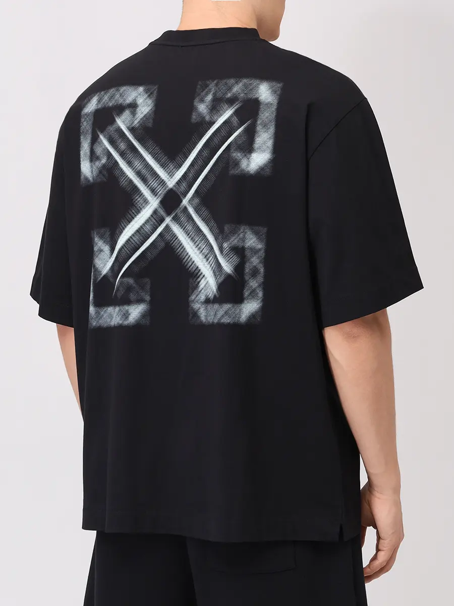 

Футболка хлопковая, Черный, OMAA120S25JER00F1041