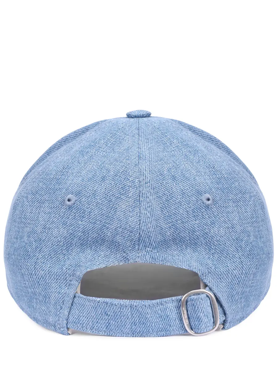Бейсболка хлопковая OFF-WHITE OWLA017S25DEN0024001 Голубой  Фото 2