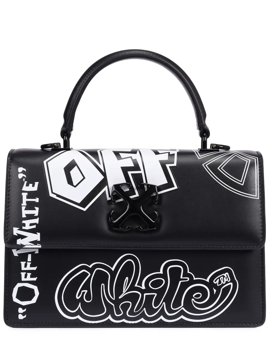 

Сумка кожаная Off-White Jitney 1.4, Черный, OWNP062S25LEA0021001
