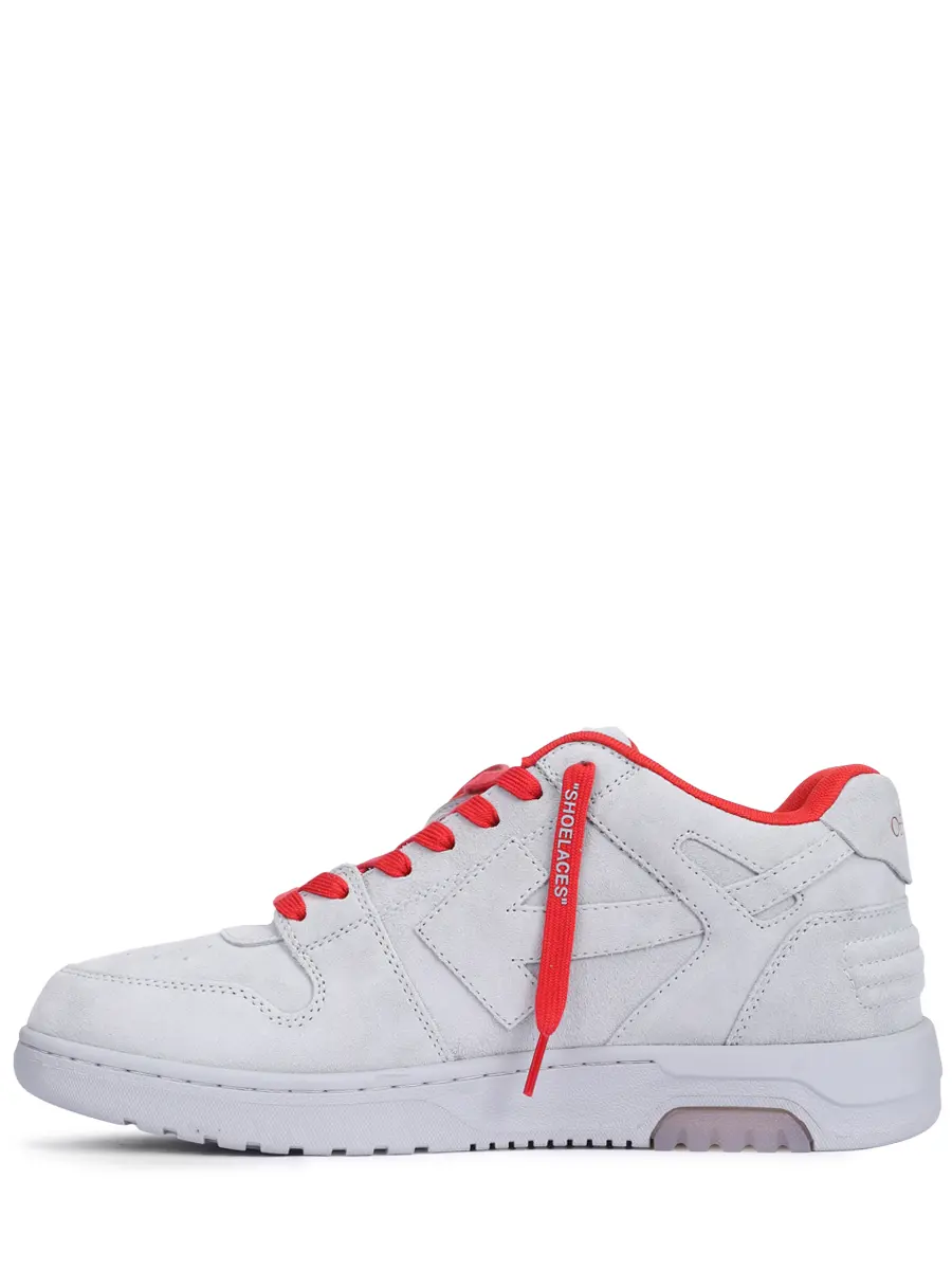 Кеды замшевые Out of Office OFF-WHITE OMIA189S25LEA00B4027 Серый  Фото 3