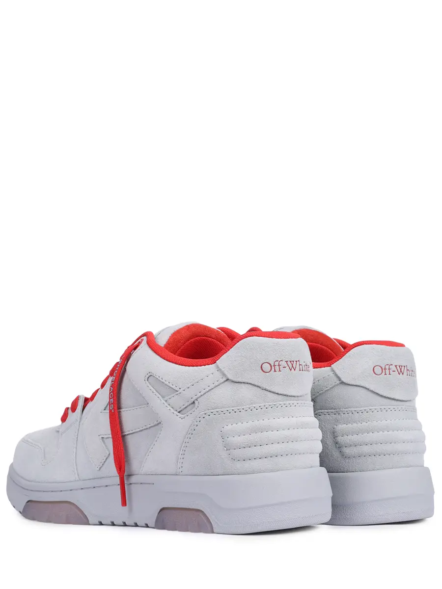 Кеды замшевые Out of Office OFF-WHITE OMIA189S25LEA00B4027 Серый  Фото 4