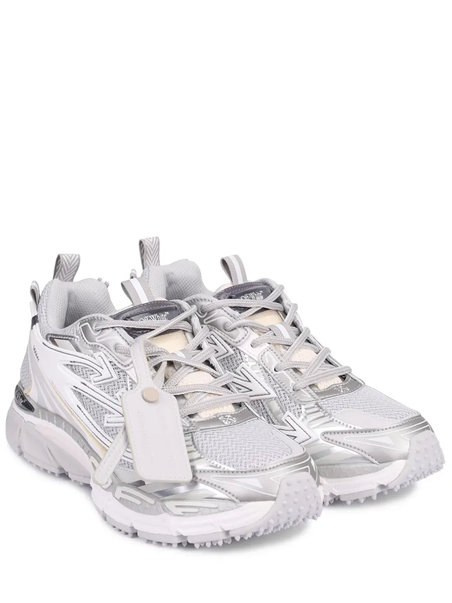 Кроссовки комбинированные Be Right Back OFF-WHITE OWIA289C99FAB0010972 Серый  Фото 2