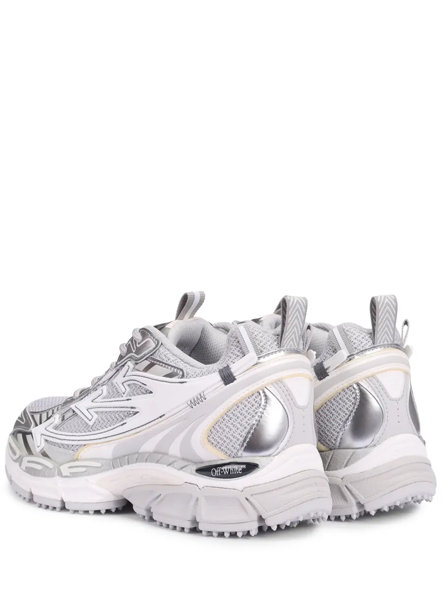 Кроссовки комбинированные Be Right Back OFF-WHITE OWIA289C99FAB0010972 Серый  Фото 4