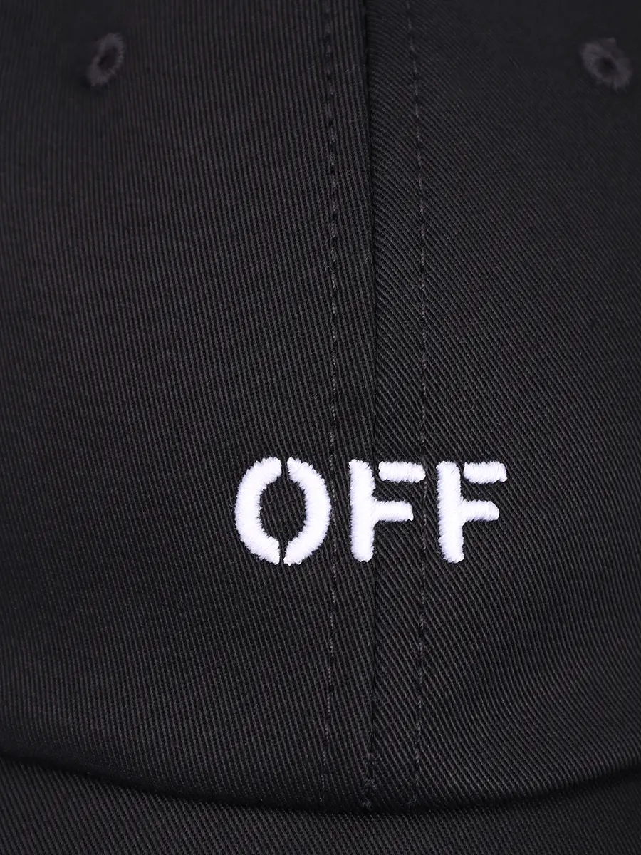 Бейсболка хлопковая OFF-WHITE OMLA049C99FAB0041001 Черный  Фото 3