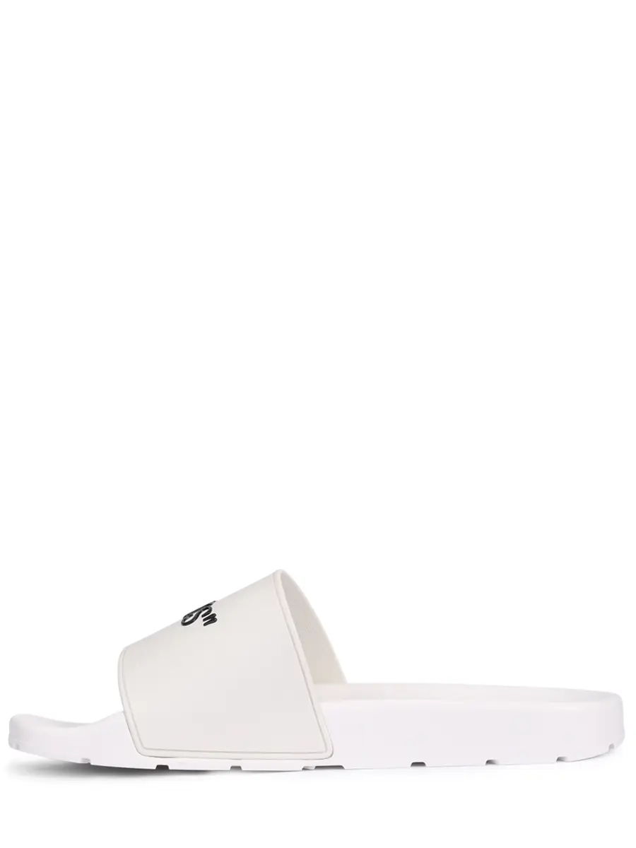 Шлепанцы резиновые OFF-WHITE OMIU003S25MAT0010110 Белый  Фото 3