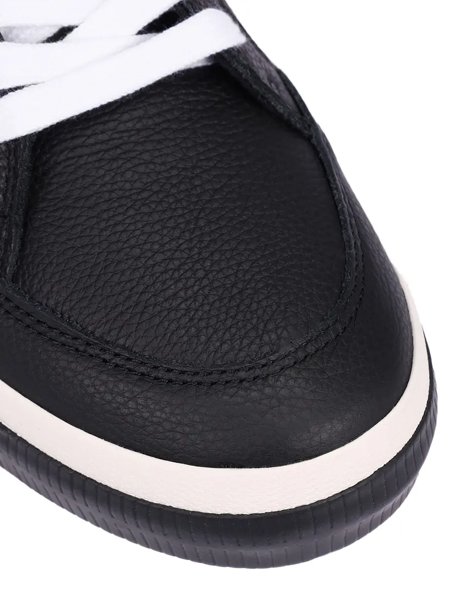 Кеды кожаные New Low Vulcanized OFF-WHITE OWIA288C99LEA0021001 Черный  Фото 5