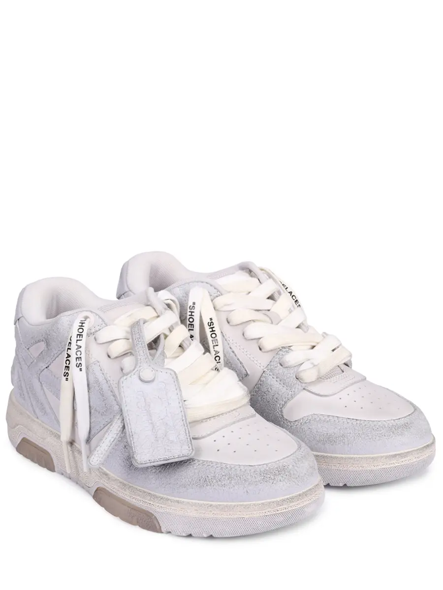 Кеды Out of Office OFF-WHITE OWIA259C99LEA0130101 Серый  Фото 2