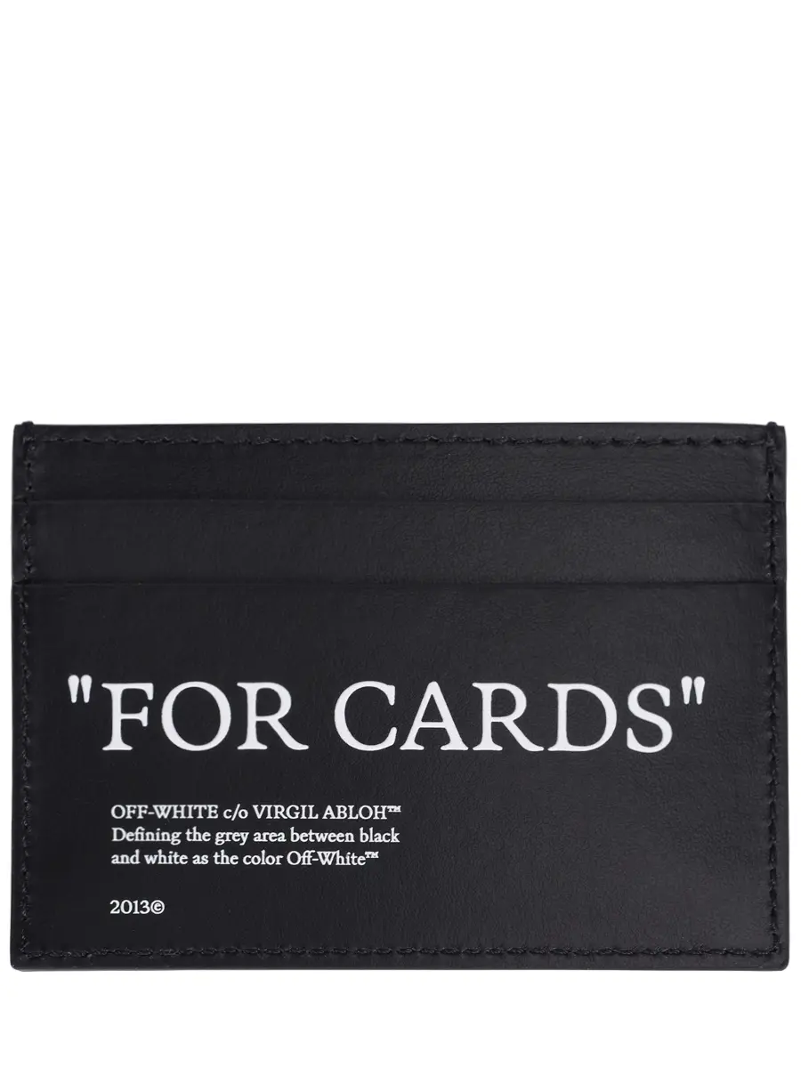 

Картхолдер кожаный, Черный, OMND067C99LEA0011001