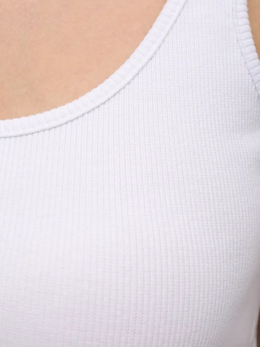 Майка хлопковая OFF-WHITE OWAD072C99JER0020110 Белый  Фото 6