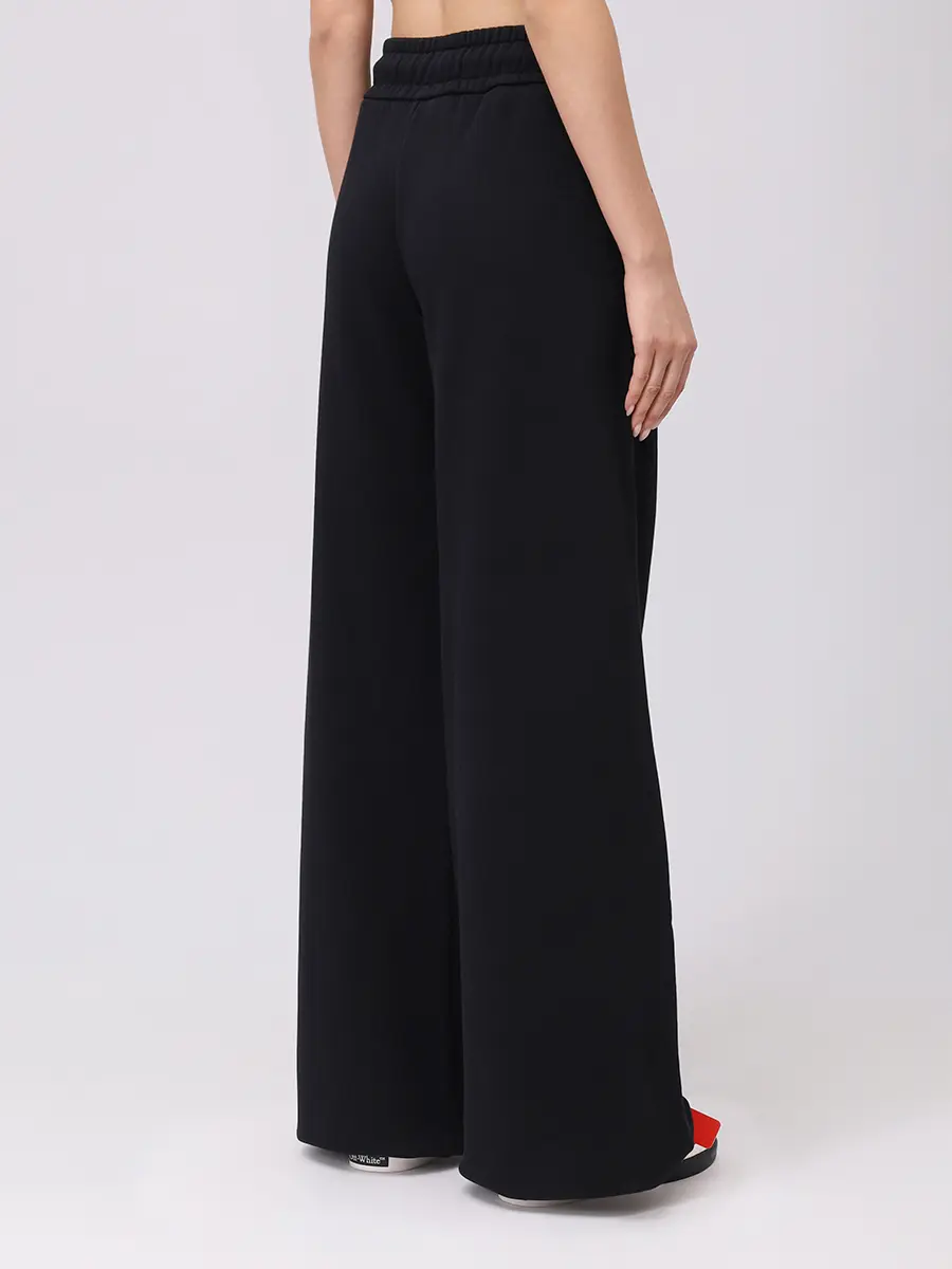 Брюки хлопковые OFF-WHITE OWCH022S25FLE0011001 Черный  Фото 3