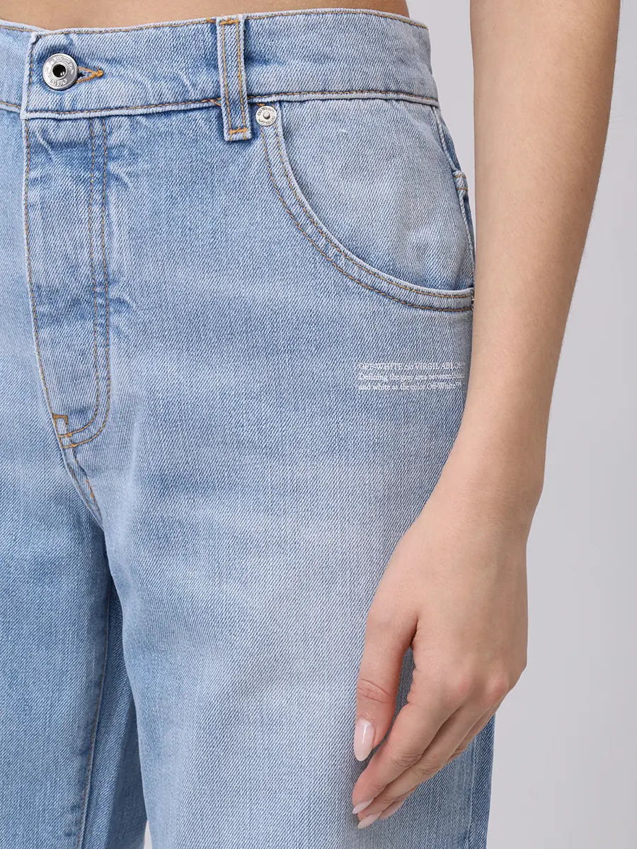 Джинсы хлопковые OFF-WHITE OWYA062S25DEN0014001 Голубой  Фото 5