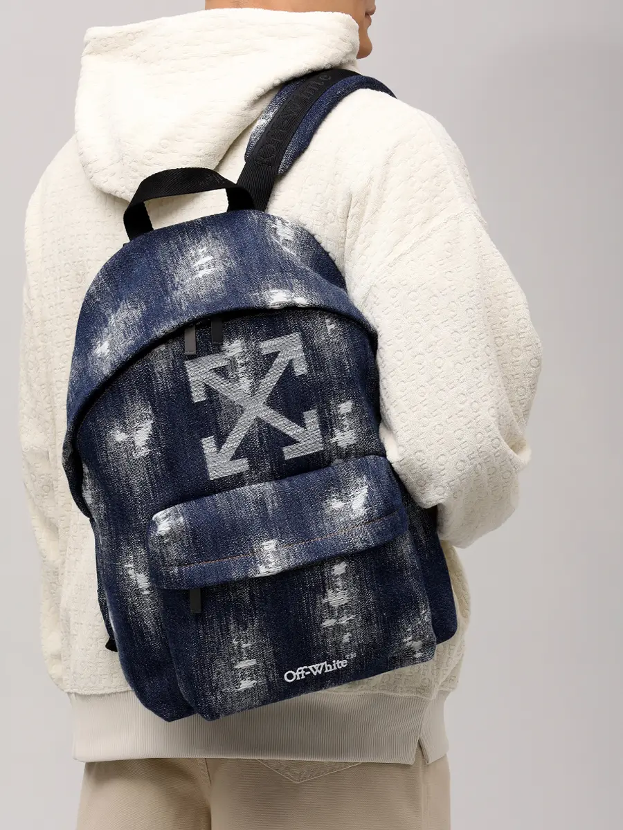 Рюкзак текстильный Heritage OFF-WHITE OMNB123C99DEN0014000 Деним  Фото 2