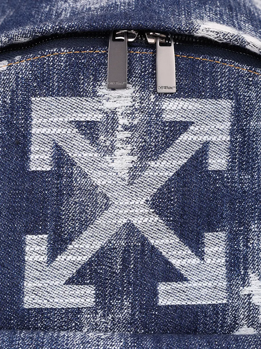 Рюкзак текстильный Heritage OFF-WHITE OMNB123C99DEN0014000 Деним  Фото 5